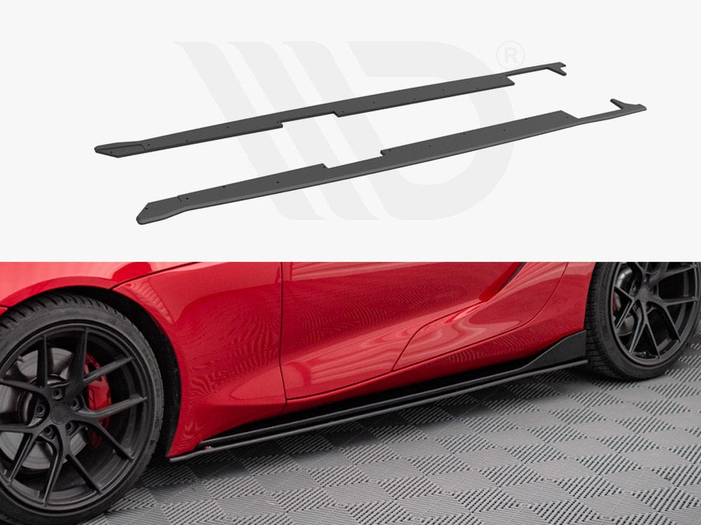 Maxton Design Black Street PRO Side Skirts Diffusers Toyota Supra MK5 2019- Maxton Design SR