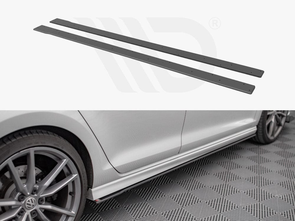 Maxton Design Black Street PRO Side Skirts Diffusers VW Golf R MK7 2013-2016 Maxton Design SR