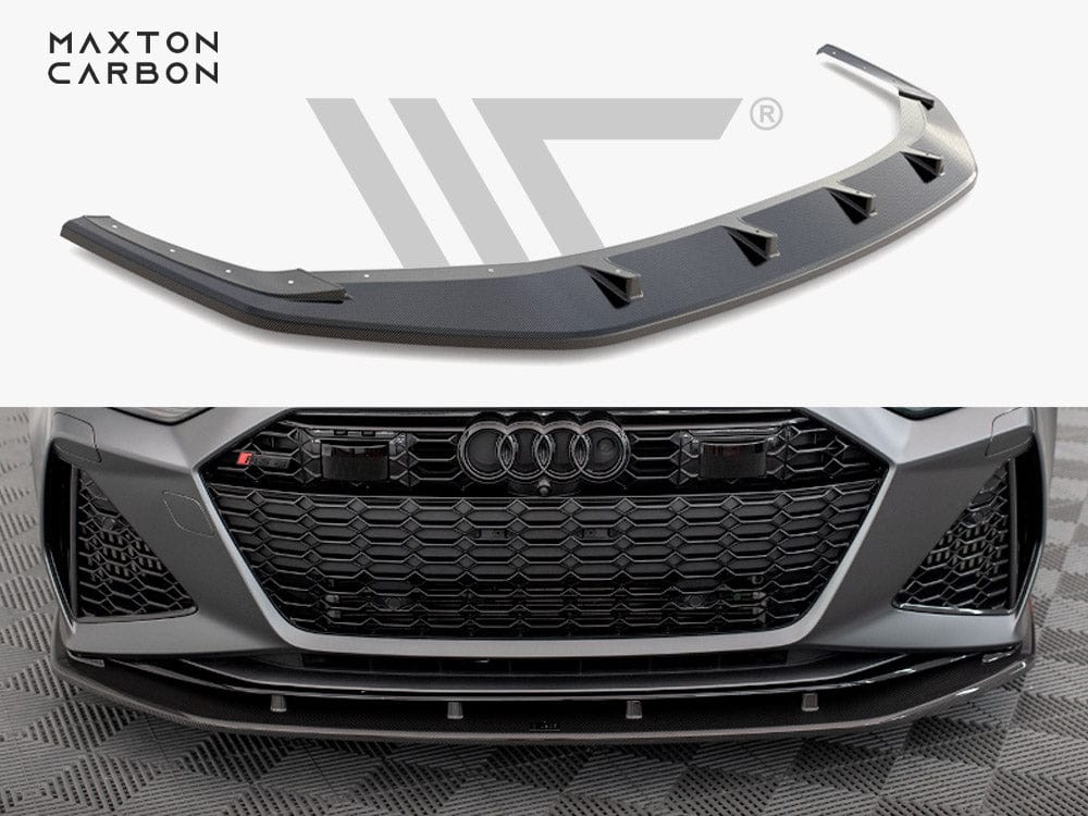 Maxton Design Carbon Fiber Front Splitter Audi RS6 C8 / RS7 C8 Maxton Design SR