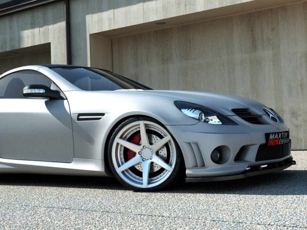 Maxton Design Carbon Look Front Splitter Mercedes SLK R171 (For ME-SLK-R171-AMG204-F1) Maxton Design SR