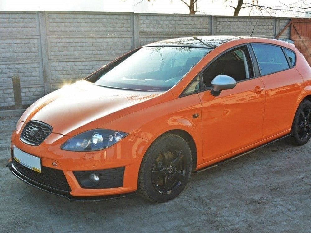 Maxton Design Carbon Look Front Splitter V.2 Seat Leon MK2 Cupra / FR (Facelift) Maxton Design SR
