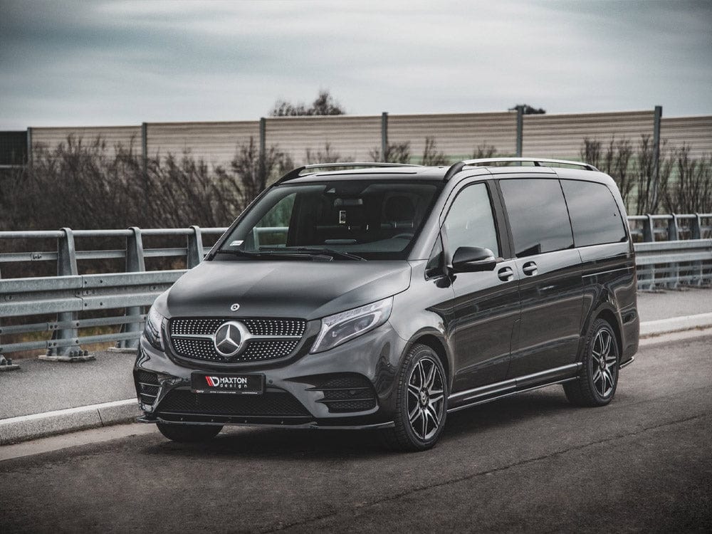 Maxton Design Carbon Look Front Splitter V1 Mercedes-benz V-class Amg-line W447 Facelift 2019- Maxton Design SR
