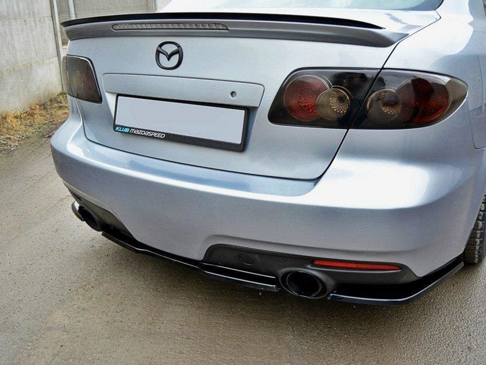 Maxton Design Carbon Look / No Central Rear Splitter Mazda 6 MK1 MPS 2006-2007 Maxton Design SR