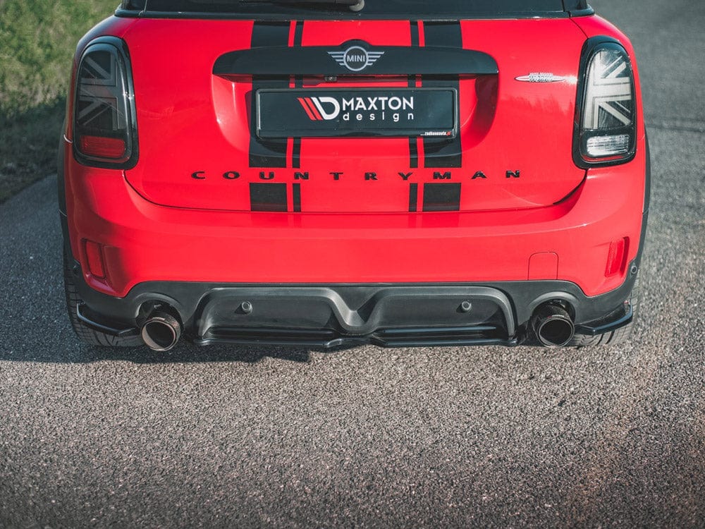 Maxton Design Carbon Look / No Central Rear Splitter Mini Countryman MK2 F60 JCW 2020- Maxton Design SR
