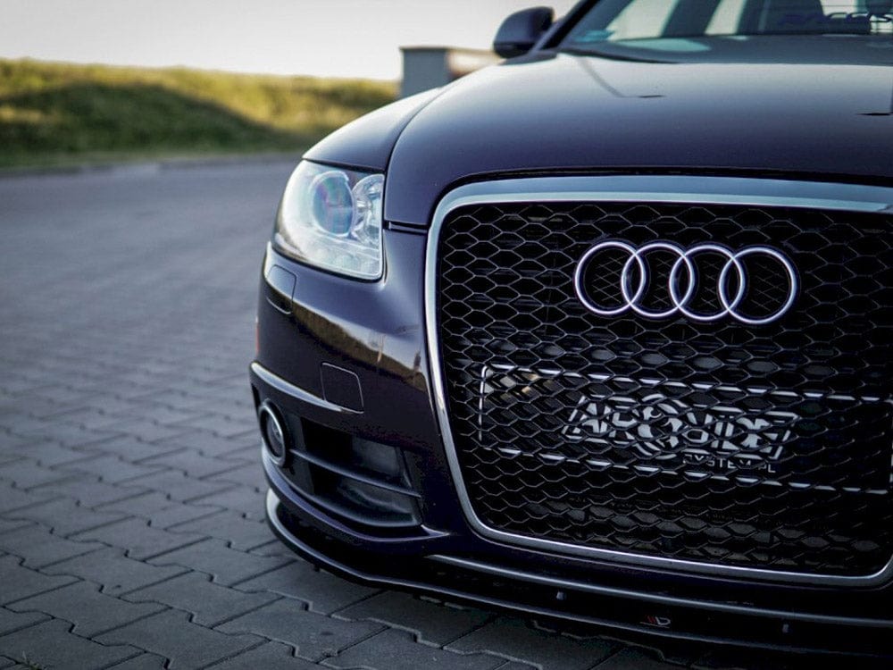 Maxton Design Carbon Look / No Front Splitter Audi A6 C6 S-line Facelift Sedan 2008-2011 Maxton Design SR