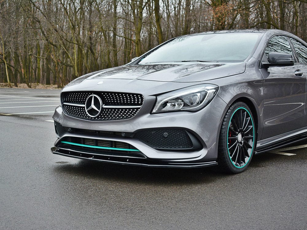 Maxton Design Carbon Look / No Front Splitter V.1 Mercedes-benz CLA C117 Amg-line Facelift 2017-UP Maxton Design SR