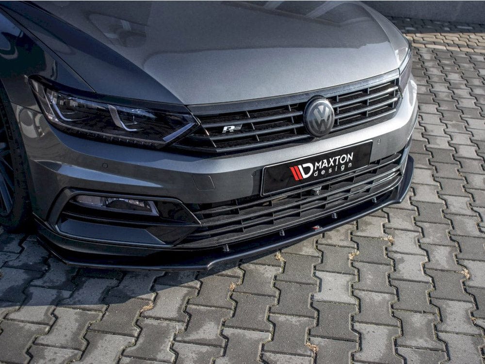 Maxton Design Carbon Look / No Front Splitter V.1 Volkswagen Passat R-line B8 2015-19 Maxton Design SR