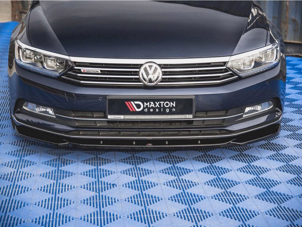 Maxton Design Carbon Look / No Front Splitter V.1 VW Passat B8 2014-2019 Maxton Design SR