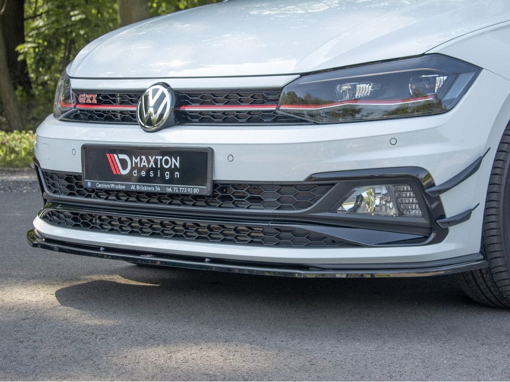 Maxton Design Carbon Look / No Front Splitter V.1 VW Polo MK6 GTI 2017-2021 Maxton Design SR
