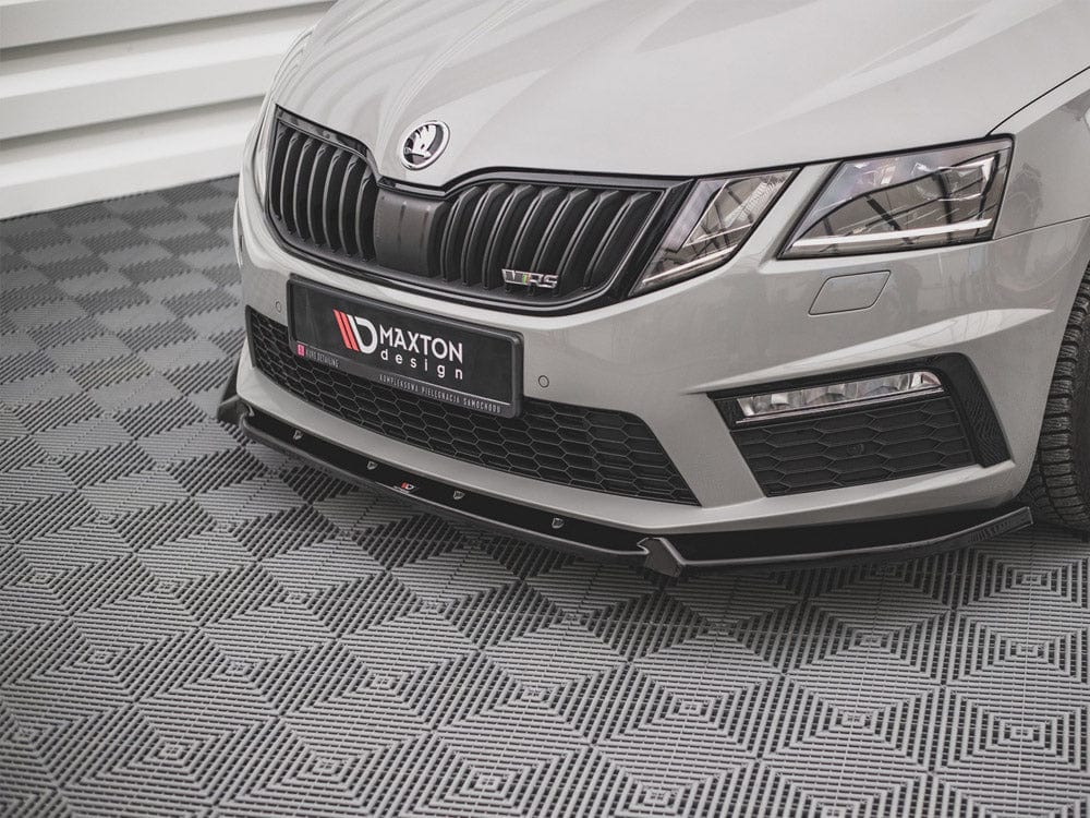 Maxton Design Carbon Look / No Front Splitter V.2 Skoda Octavia RS MK3 Facelift 2016-2019 Maxton Design SR