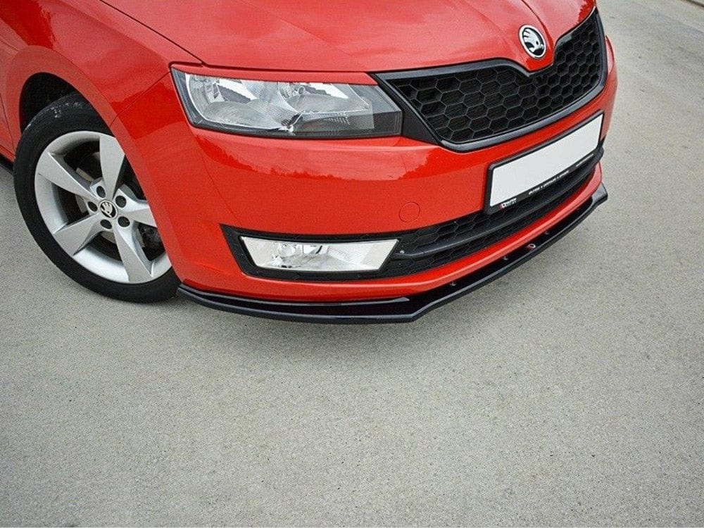 Maxton Design Carbon Look / No Front Splitter V2 Skoda Rapid Maxton Design SR