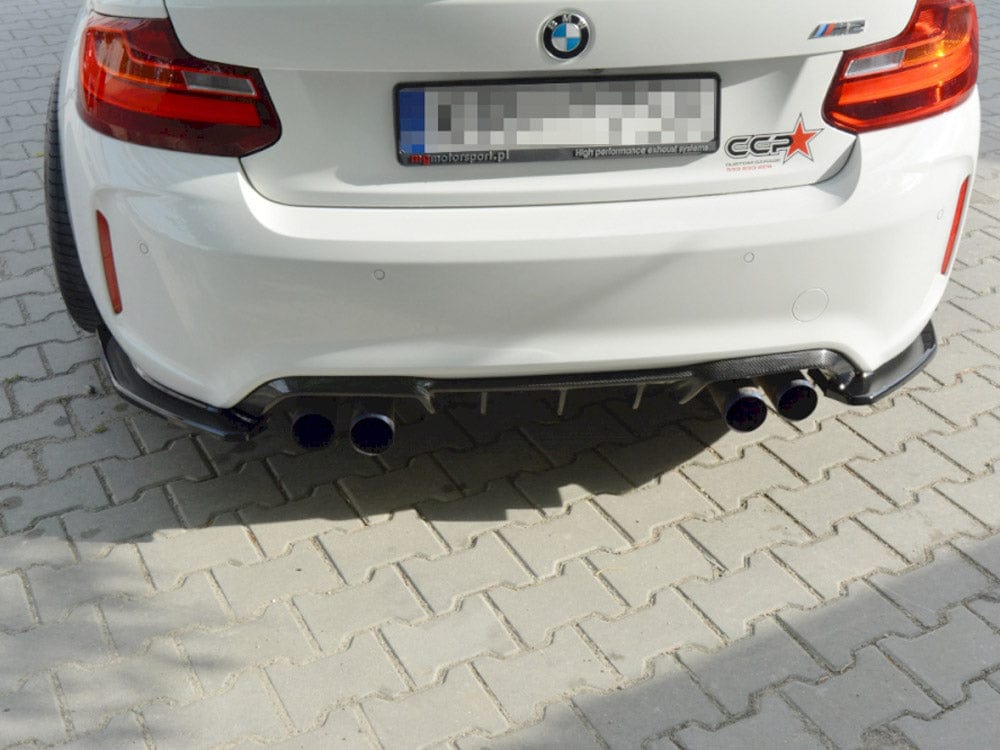 Maxton Design Carbon Look / No Rear Side Splitters Bmw M2 F87 2016- Maxton Design SR