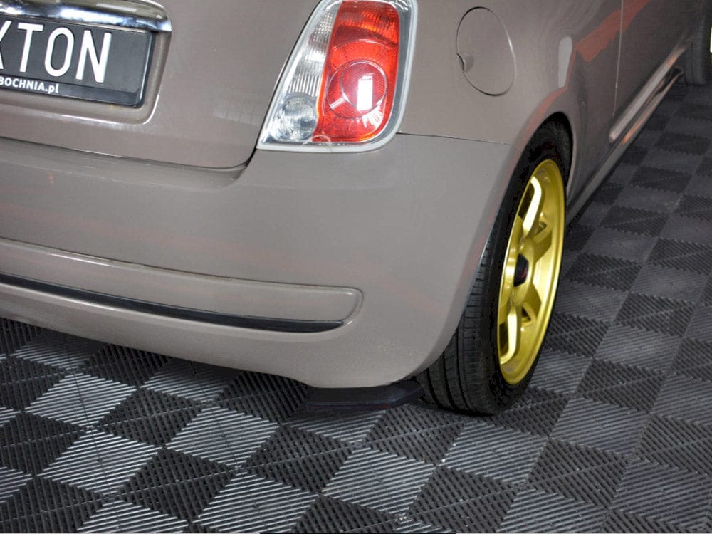 Maxton Design Carbon Look / No Rear Side Splitters Fiat 500 Pre-facelift 2007-2014 Maxton Design SR