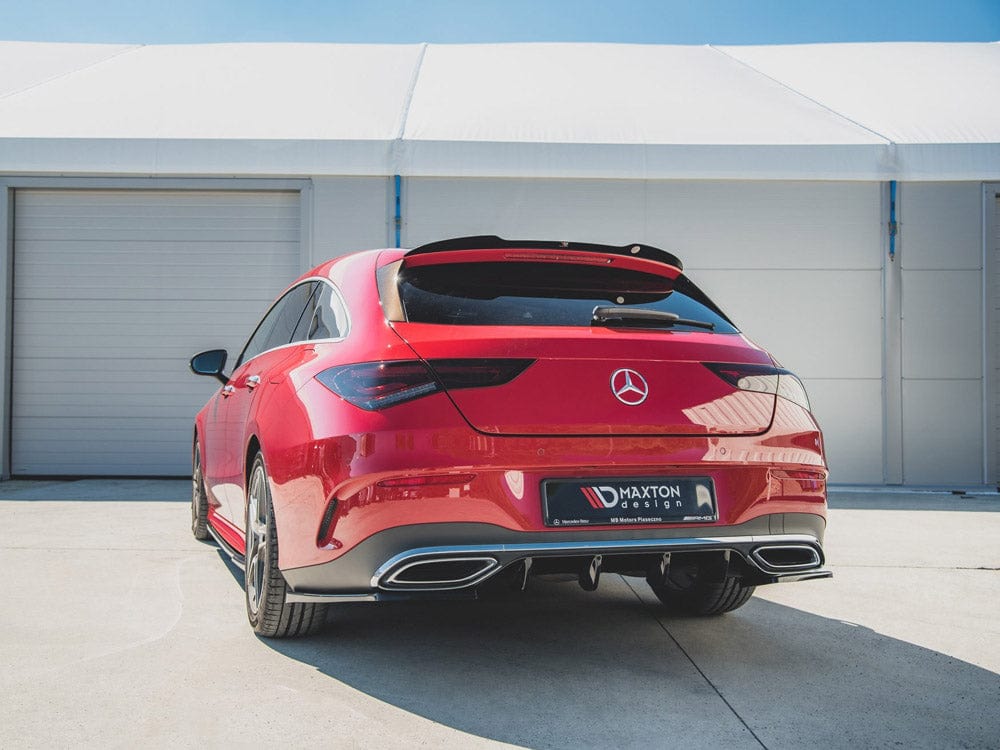 Maxton Design Carbon Look / No Rear Side Splitters Mercedes-Benz CLA Shooting Brake AMG-Line X118 2019- Maxton Design SR