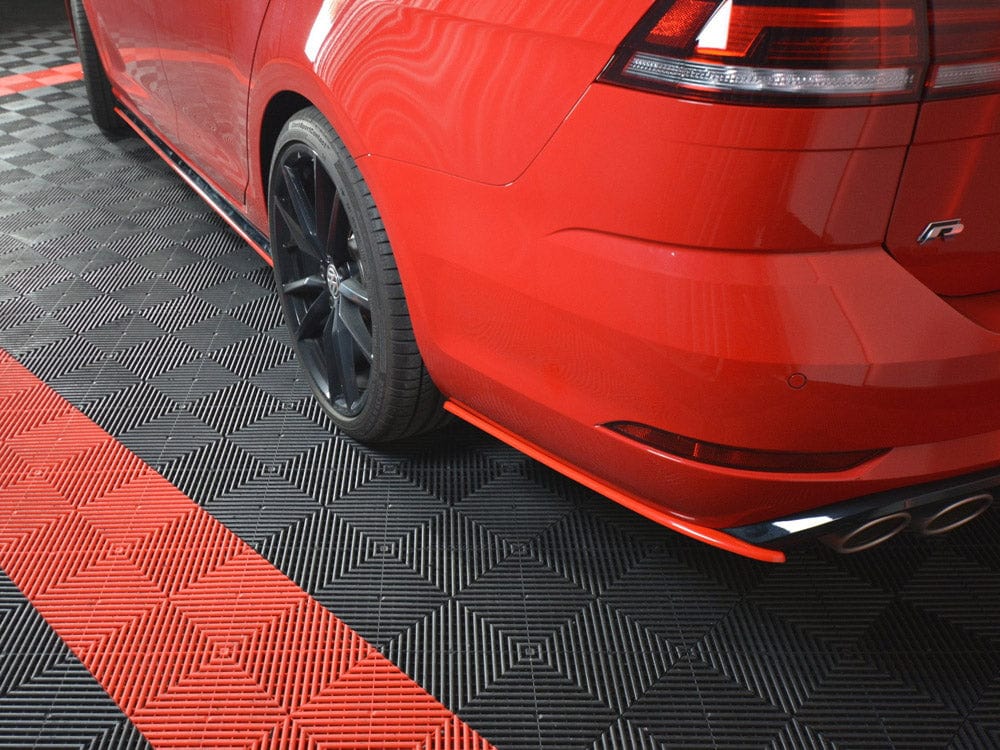 Maxton Design Carbon Look / No Rear Side Splitters V.2 VW Golf 7 R Variant Facelift Maxton Design SR