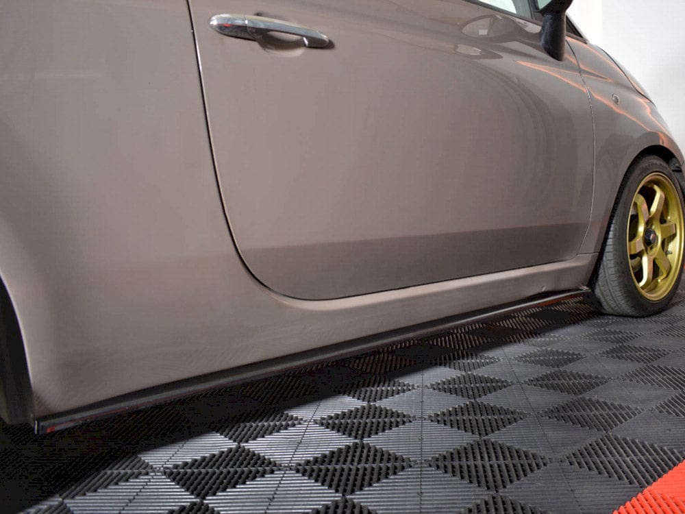 Maxton Design Carbon Look / No Side Skirts Splitters Fiat 500 Pre-facelift 2007-2014 Maxton Design SR