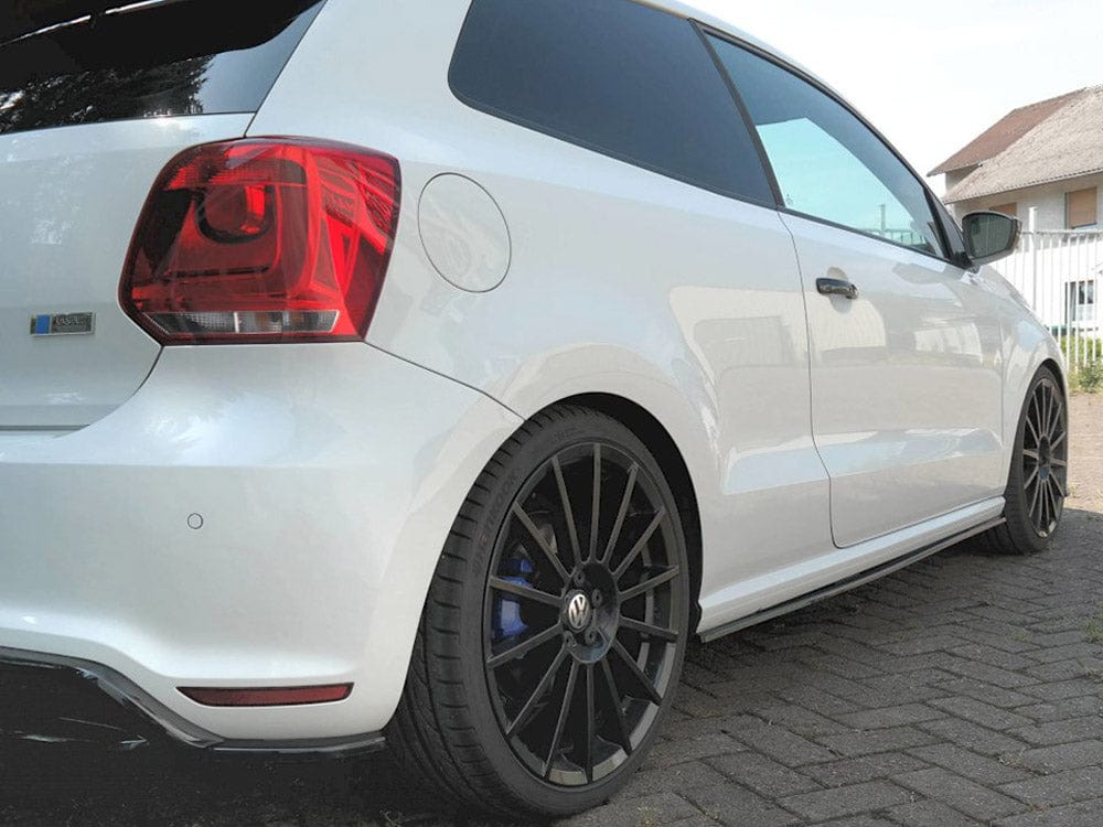 Maxton Design Carbon Look / No Side Skirts Splitters Volkswagen Polo MK5 R WRC 2013 Maxton Design SR