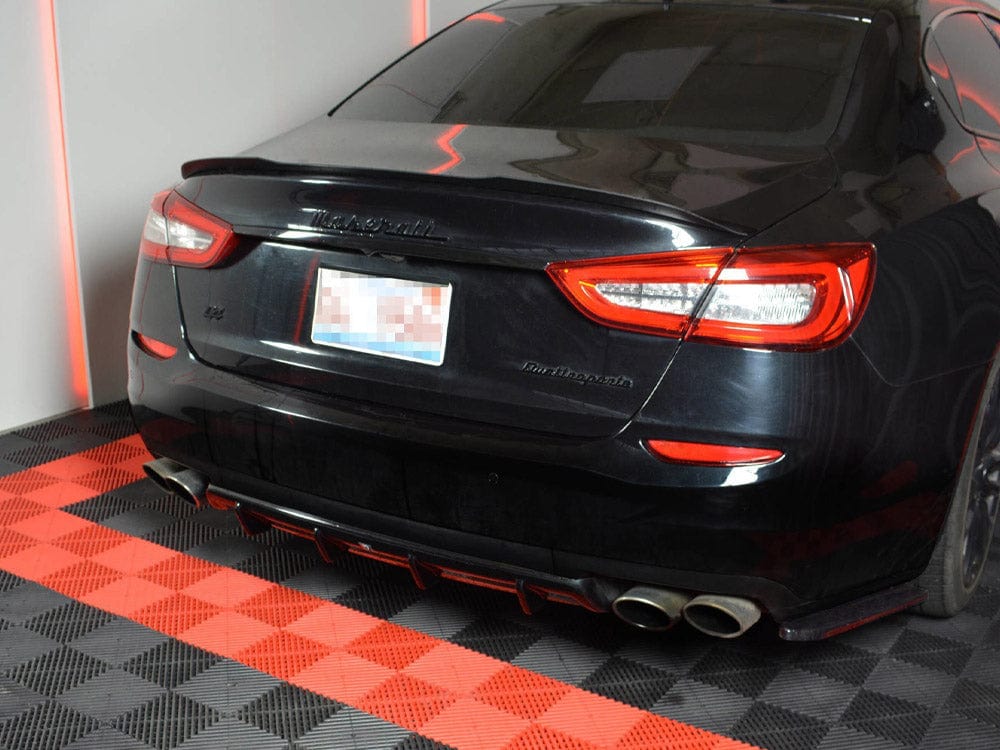 Maxton Design Carbon Look Rear Side Splitters Maserati Quattroporte MK6 Pre-facelift 2013-2016 Maxton Design SR