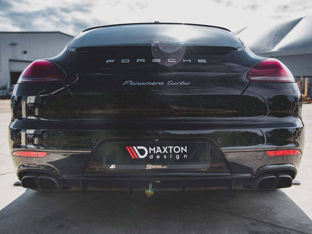 Maxton Design Carbon Look Rear Valance Porsche Panamera Turbo 970 Facelift 2013-2016 Maxton Design SR