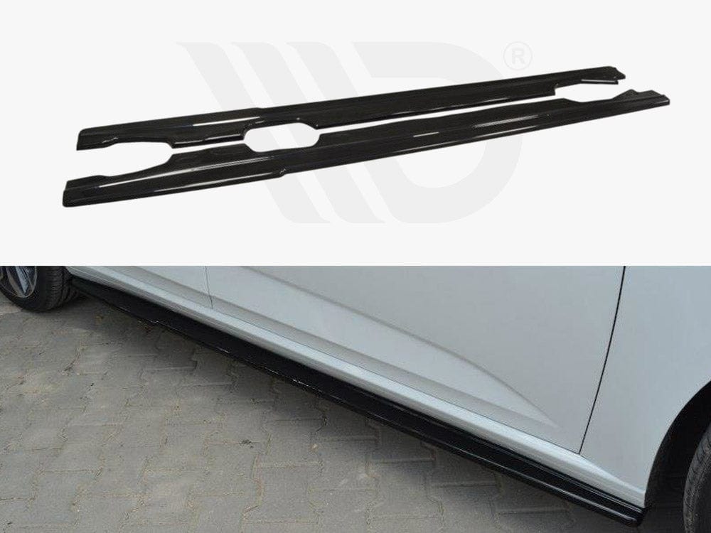 Maxton Design Carbon Look / Red Side Skirts Diffusers Renault Megane MK4 Hatchback 2016-UP Maxton Design SR
