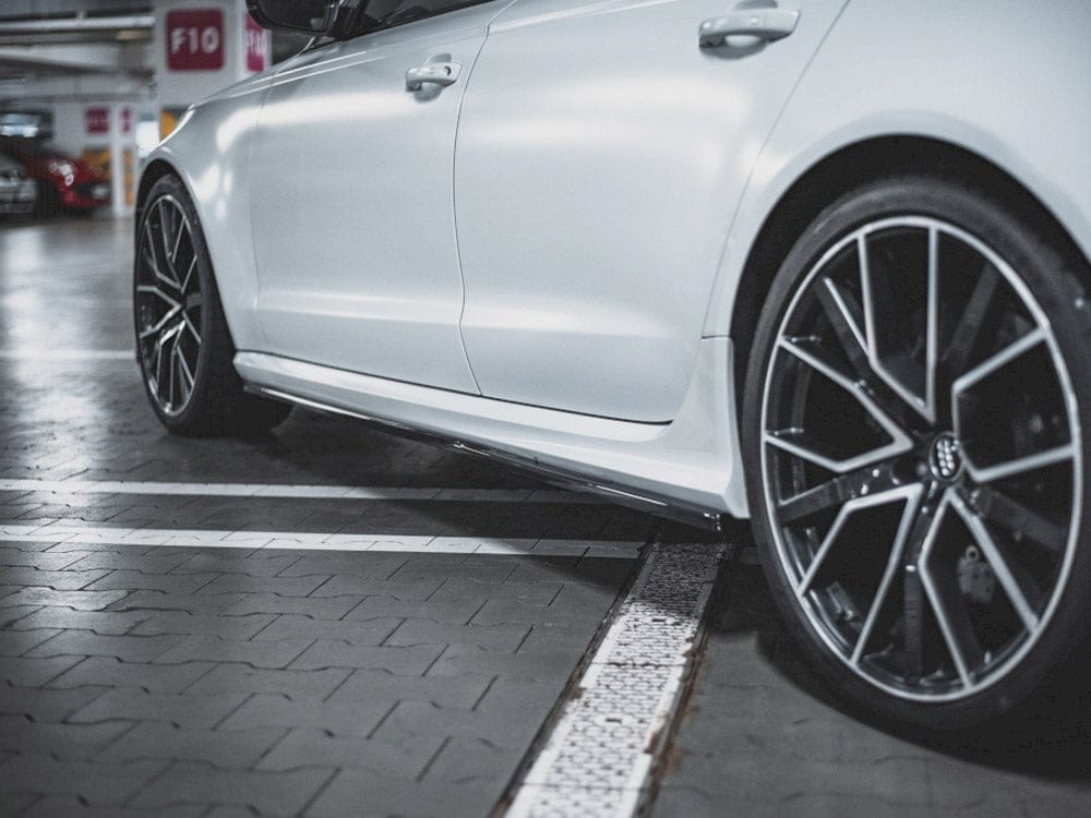 Maxton Design Carbon Look Side Skirts Diffusers V2 Audi RS6 C7 2013-2017 Maxton Design SR