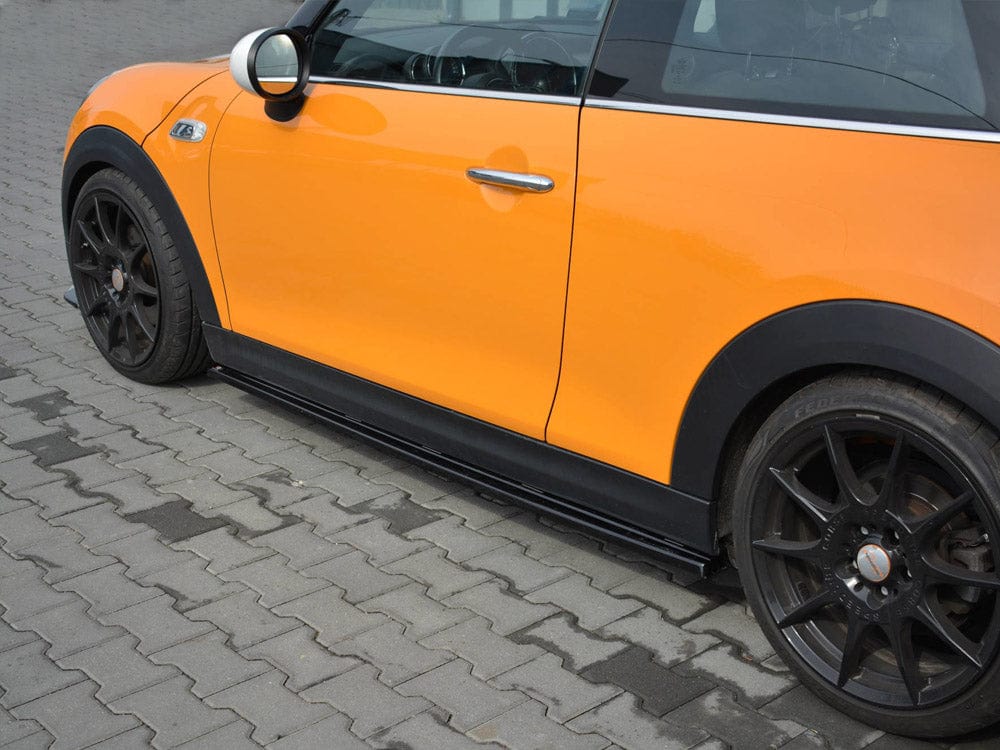 Maxton Design Carbon Look Side Skirts Splitters Mini Cooper S MK3 Pre-facelift 3 Door (F56) 2014-2017 Maxton Design SR