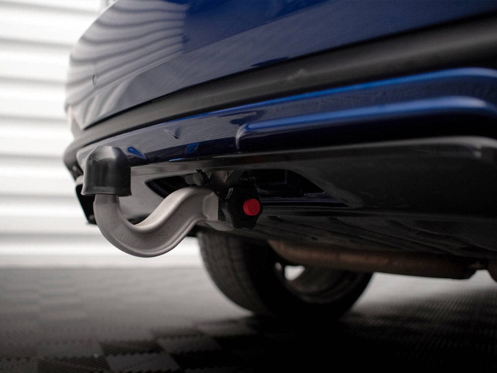 Maxton Design Carbon Look / White Central Rear Splitter (Vertical Bars) Maserati Levante GTS Mk1 Maxton Design SR