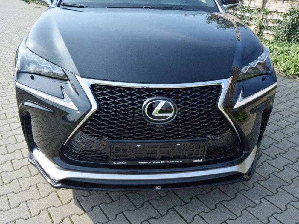 Maxton Design Carbon Look / Yellow Front Splitter Lexus NX MK1 F-sport 2014- 2017 Maxton Design SR