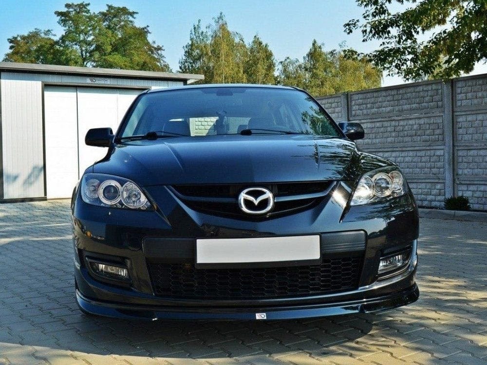 Maxton Design Carbon Look / Yellow Front Splitter Mazda 3 MPS MK1 (Preface) Maxton Design SR