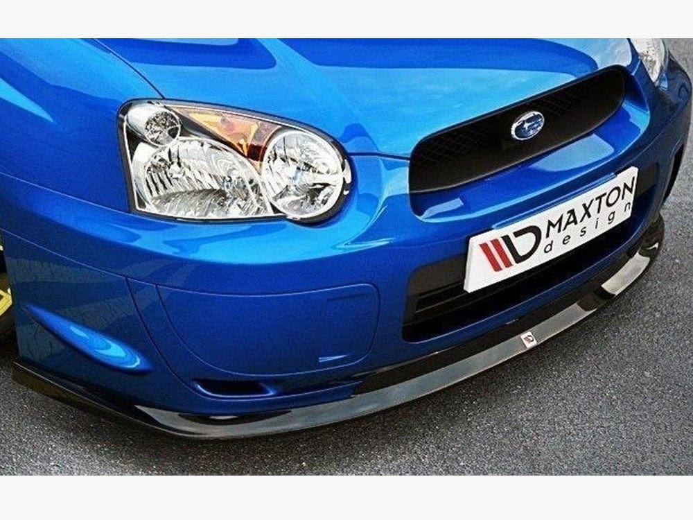 Maxton Design Carbon Look / Yellow Front Splitter Subaru Impreza WRX STI (Blobeye) Maxton Design SR