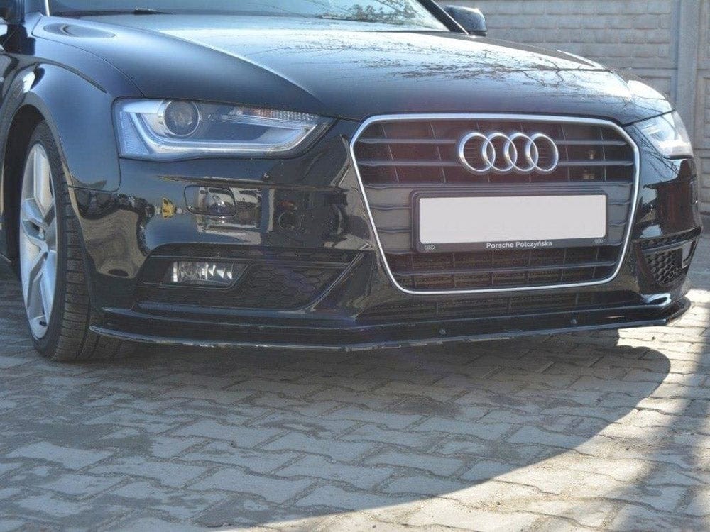 Maxton Design Carbon Look / Yellow Front Splitter V.1 Audi A4 B8 Facelift Maxton Design SR
