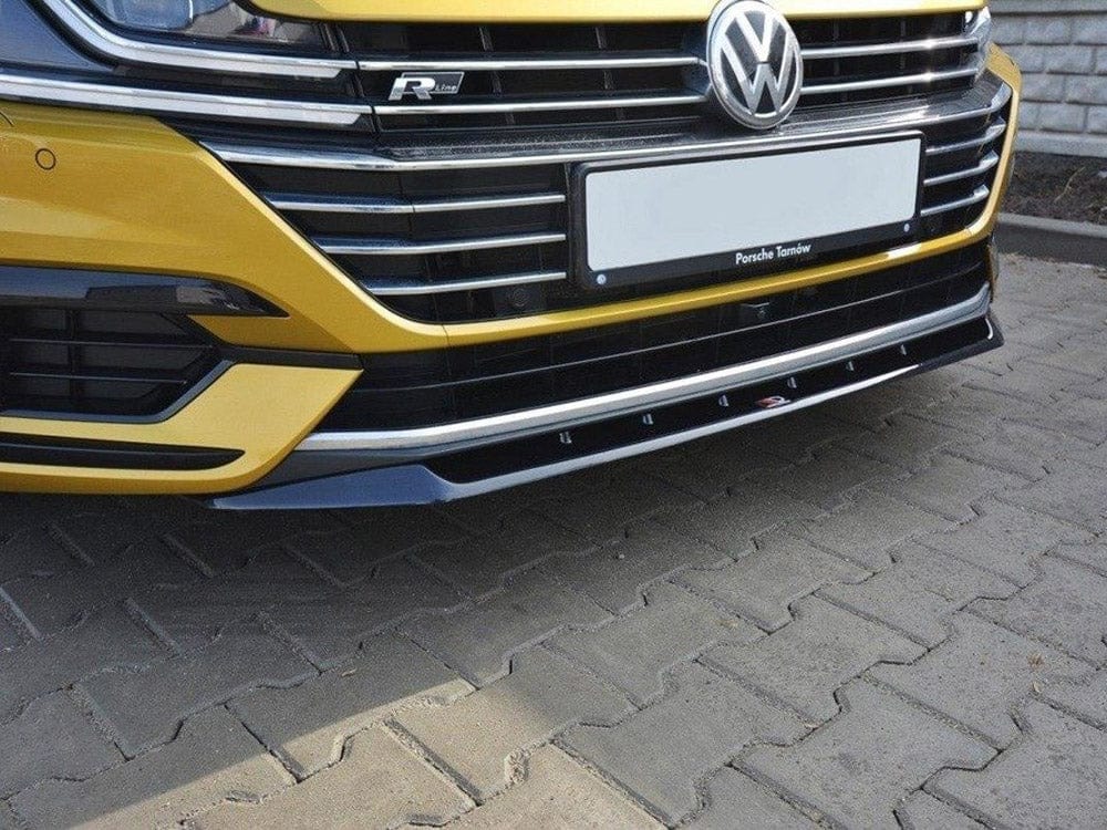 Maxton Design Carbon Look / Yellow Front Splitter V.2 VW Arteon R-line Maxton Design SR
