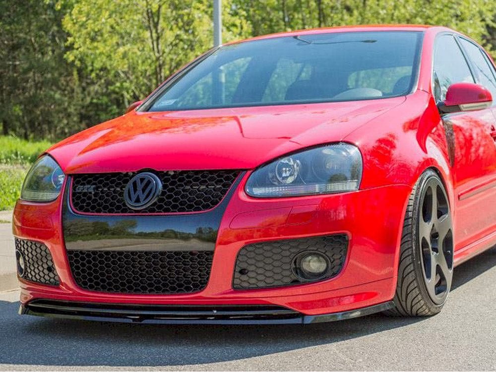 Maxton Design Carbon Look / Yellow Front Splitter VW Golf V GTI (For GTI 30TH Front Bumper Spoiler) Maxton Design SR