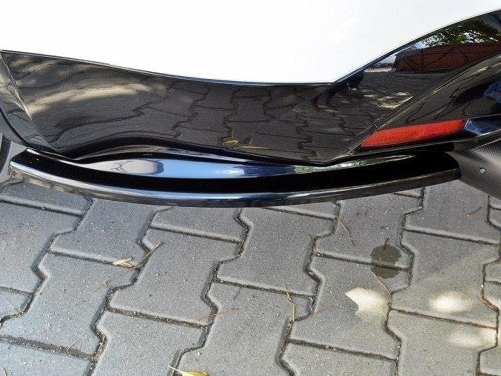 Maxton Design Carbon Look / Yellow Rear Side Splitters Infiniti QX70 Maxton Design SR