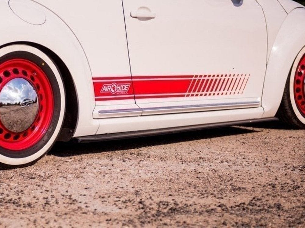 Maxton Design Carbon Look / Yellow Side Skirts Diffusers VW Beetle 2011-2015 Maxton Design SR