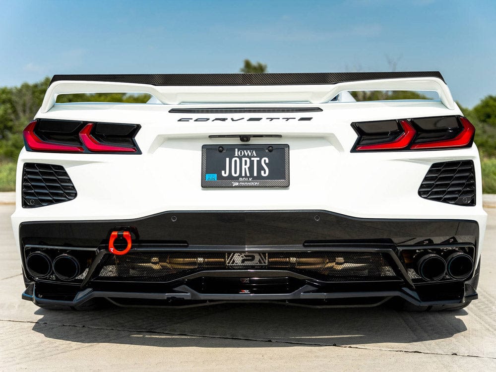 Maxton Design Central Rear Splitter Chevrolet Corvette C8 Maxton Design SR