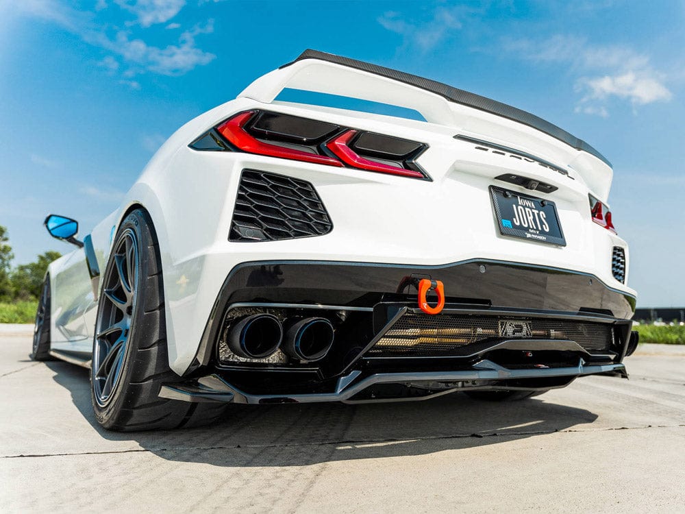 Maxton Design Central Rear Splitter Chevrolet Corvette C8 Maxton Design SR