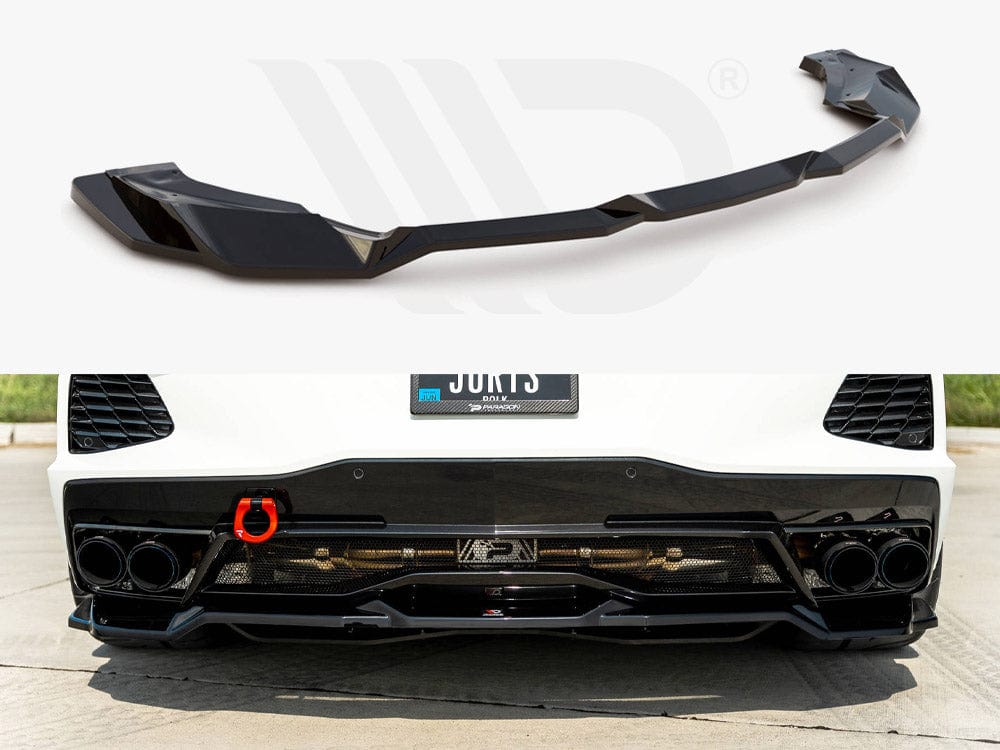 Maxton Design Central Rear Splitter Chevrolet Corvette C8 Maxton Design SR