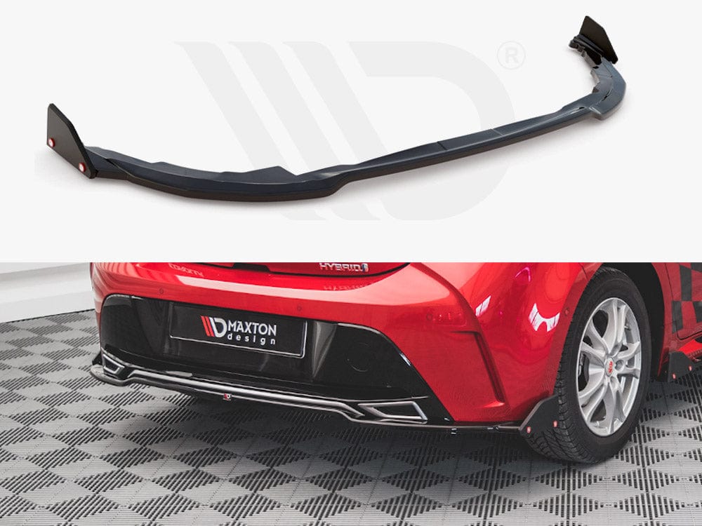 Maxton Design Central Rear Splitter + Flaps Toyota Corolla GR Sport Hatchback XII Maxton Design SR