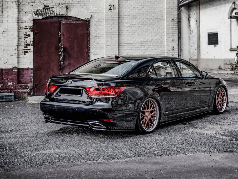 Maxton Design Central Rear Splitter Lexus LS MK4 Facelift 2012-2017 Maxton Design SR