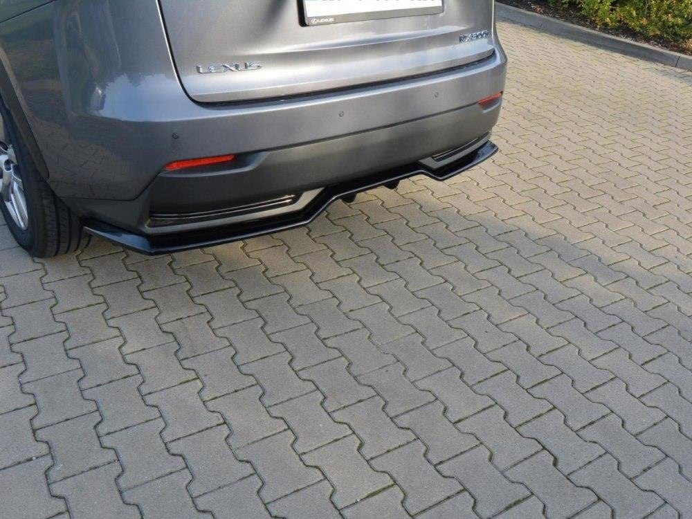 Maxton Design Central Rear Splitter Lexus NX MK1 H (With Vertical Bars) 2014-2017 Maxton Design SR