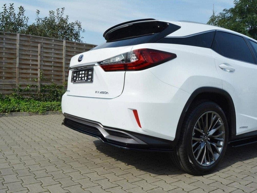 Maxton Design Central Rear Splitter Lexus RX MK4 H (Without Vertical Bars) Maxton Design SR