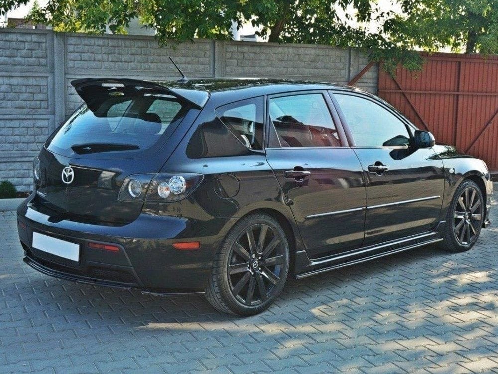 Maxton Design Central Rear Splitter Mazda 3 MPS MK1 Preface (Without Vertical Bars) Maxton Design SR