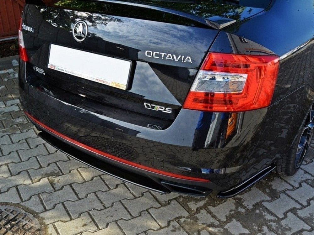 Maxton Design Central Rear Splitter Skoda Octavia VRS MK3/ MK3.5 Hatchback/ Estate Maxton Design SR
