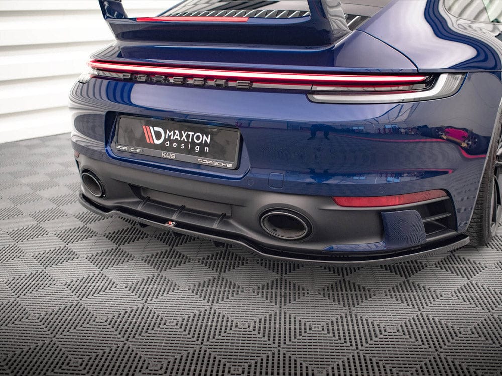 Maxton Design Central Rear Splitter V.1 (Vertical Bars) Porsche 911 Carrera Aero 992 Maxton Design SR