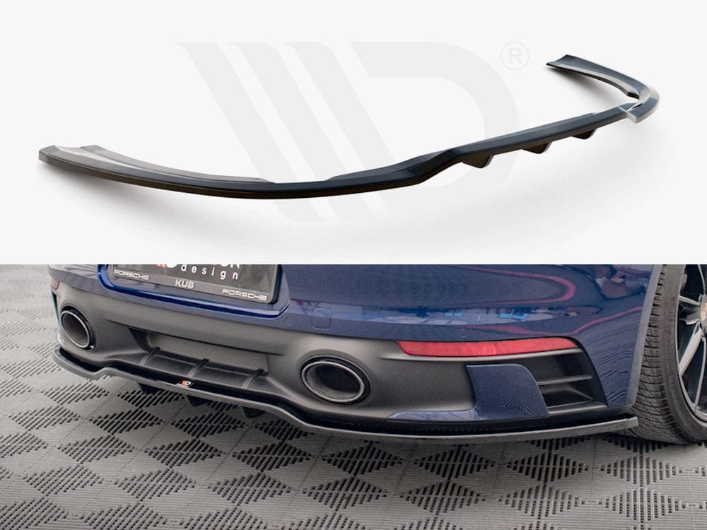 Maxton Design Central Rear Splitter V.1 (Vertical Bars) Porsche 911 Carrera Aero 992 Maxton Design SR