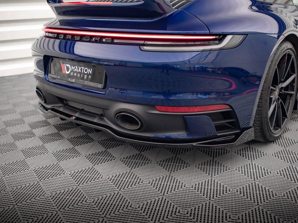 Maxton Design Central Rear Splitter V.2 (Vertical Bars) Porsche 911 Carrera Aero 992 Maxton Design SR
