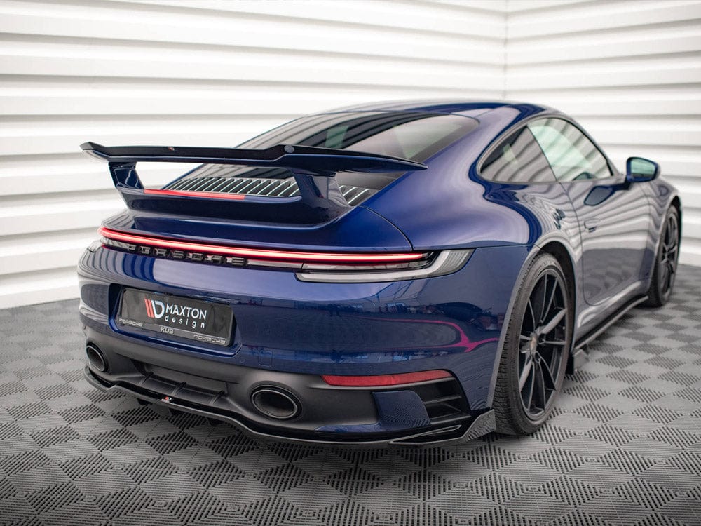 Maxton Design Central Rear Splitter V.2 (Vertical Bars) Porsche 911 Carrera Aero 992 Maxton Design SR