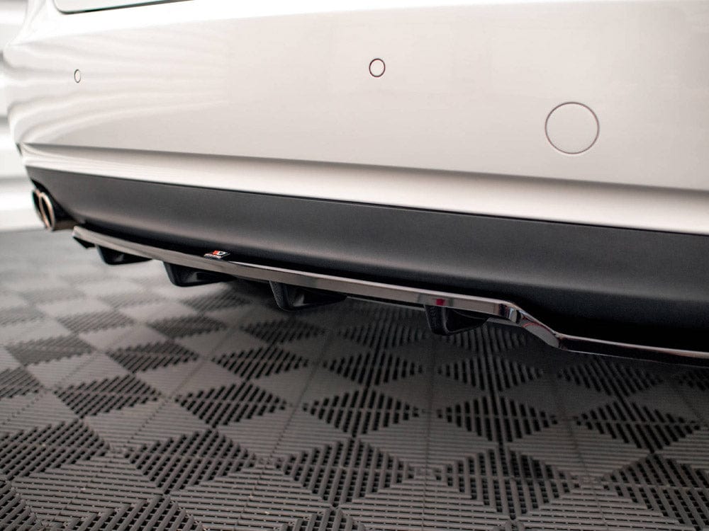 Maxton Design Central Rear Splitter (Vertical Bars) Audi A5 Coupe 8T Facelift Maxton Design SR