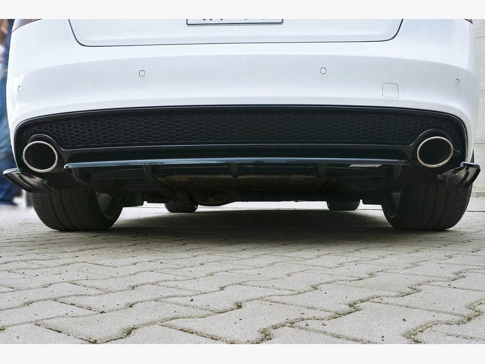 Maxton Design Central Rear Splitter (Vertical Bars) Audi A5 S-line 8T FL Coupe / Sportback 2011-2016 Maxton Design SR